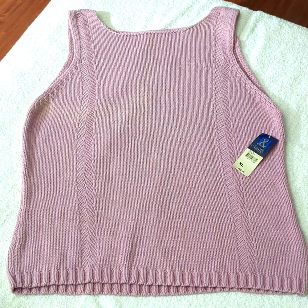 Lavender Knit Tank Top Size XL